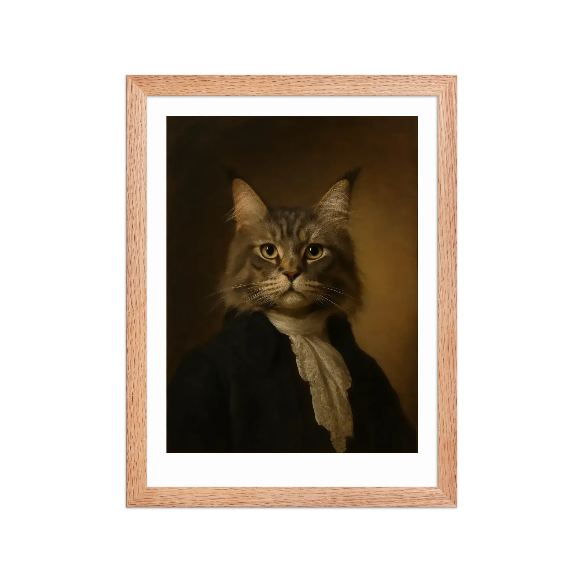 Maine Coon custom portrait example