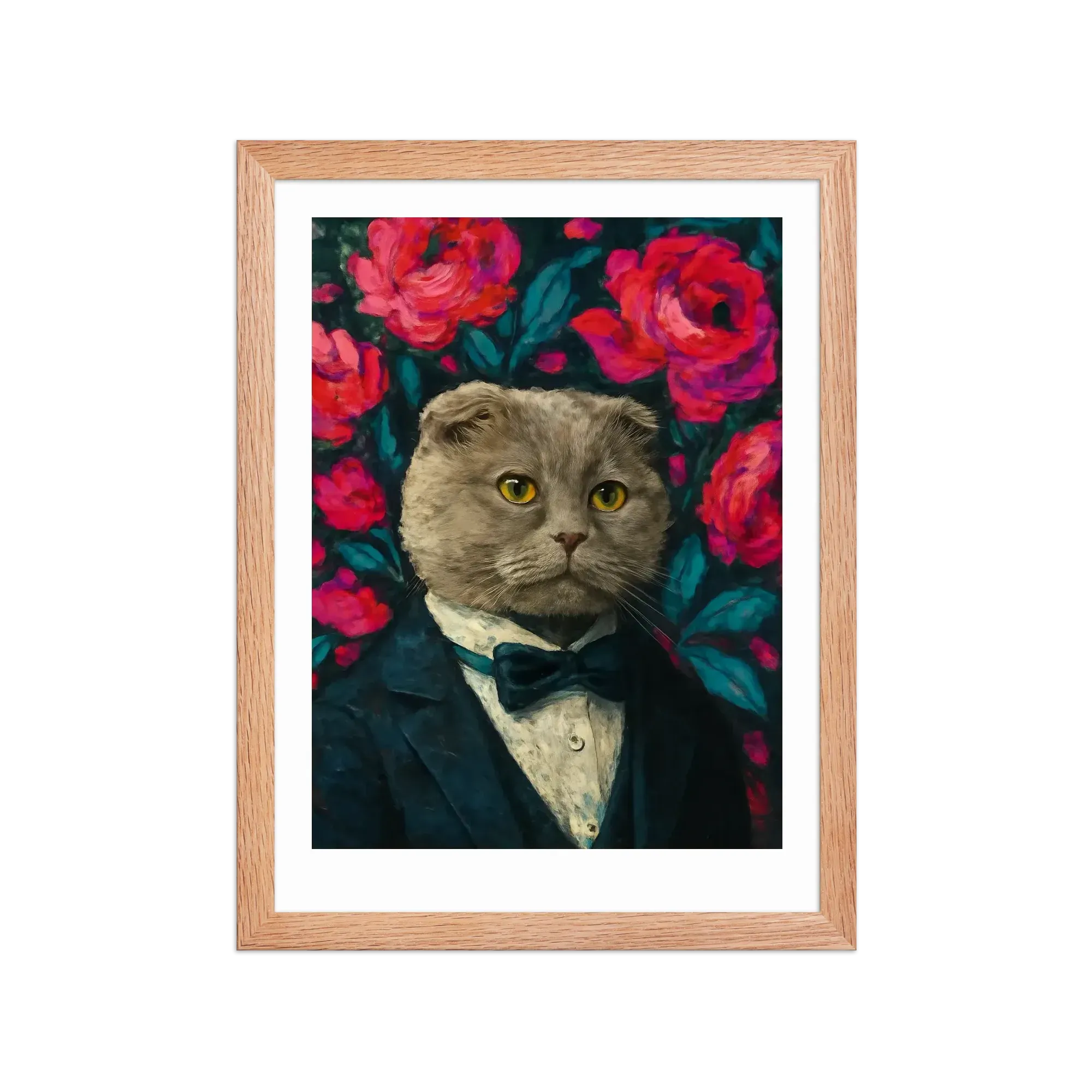 Scottish Fold custom portrait example