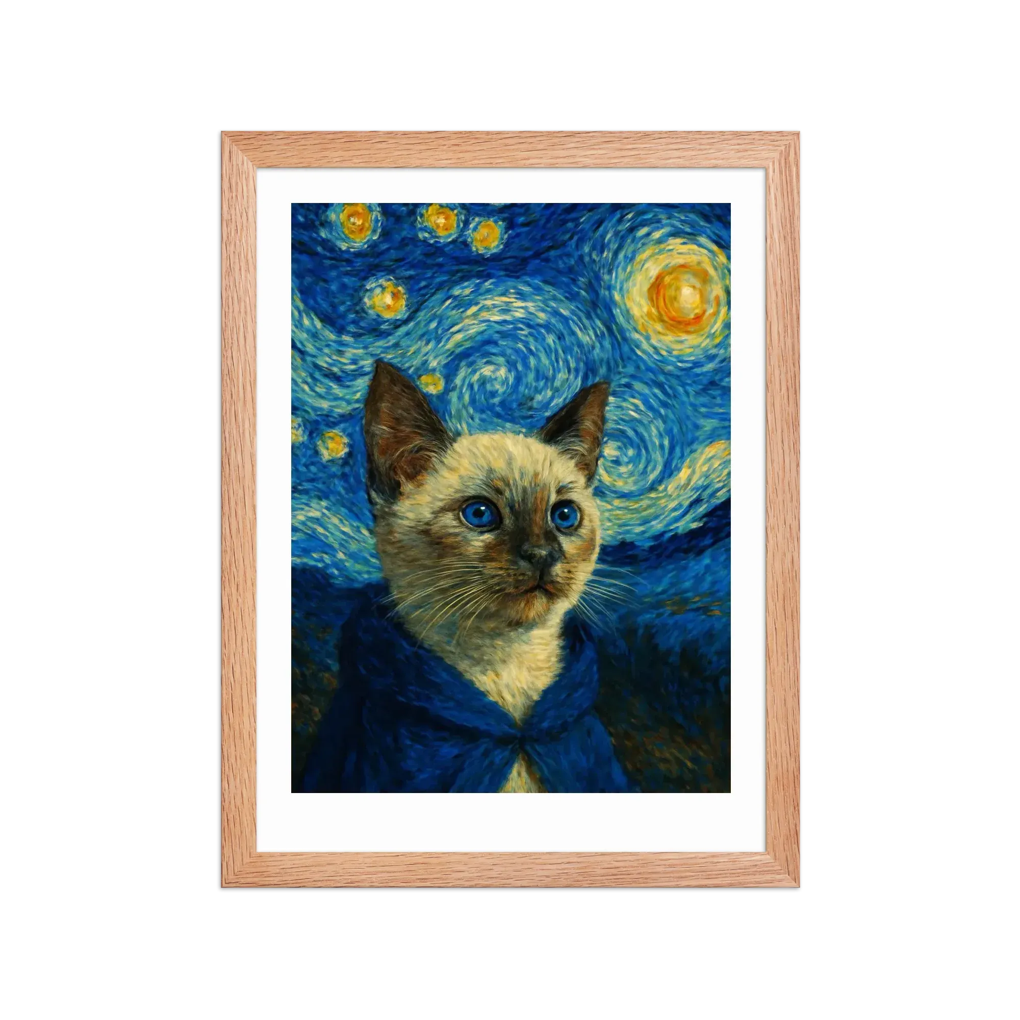 Siamese custom portrait example