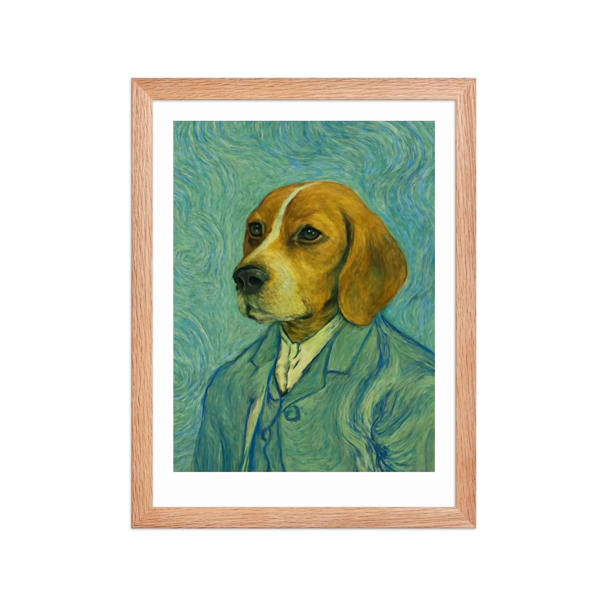 Beagle custom portrait example