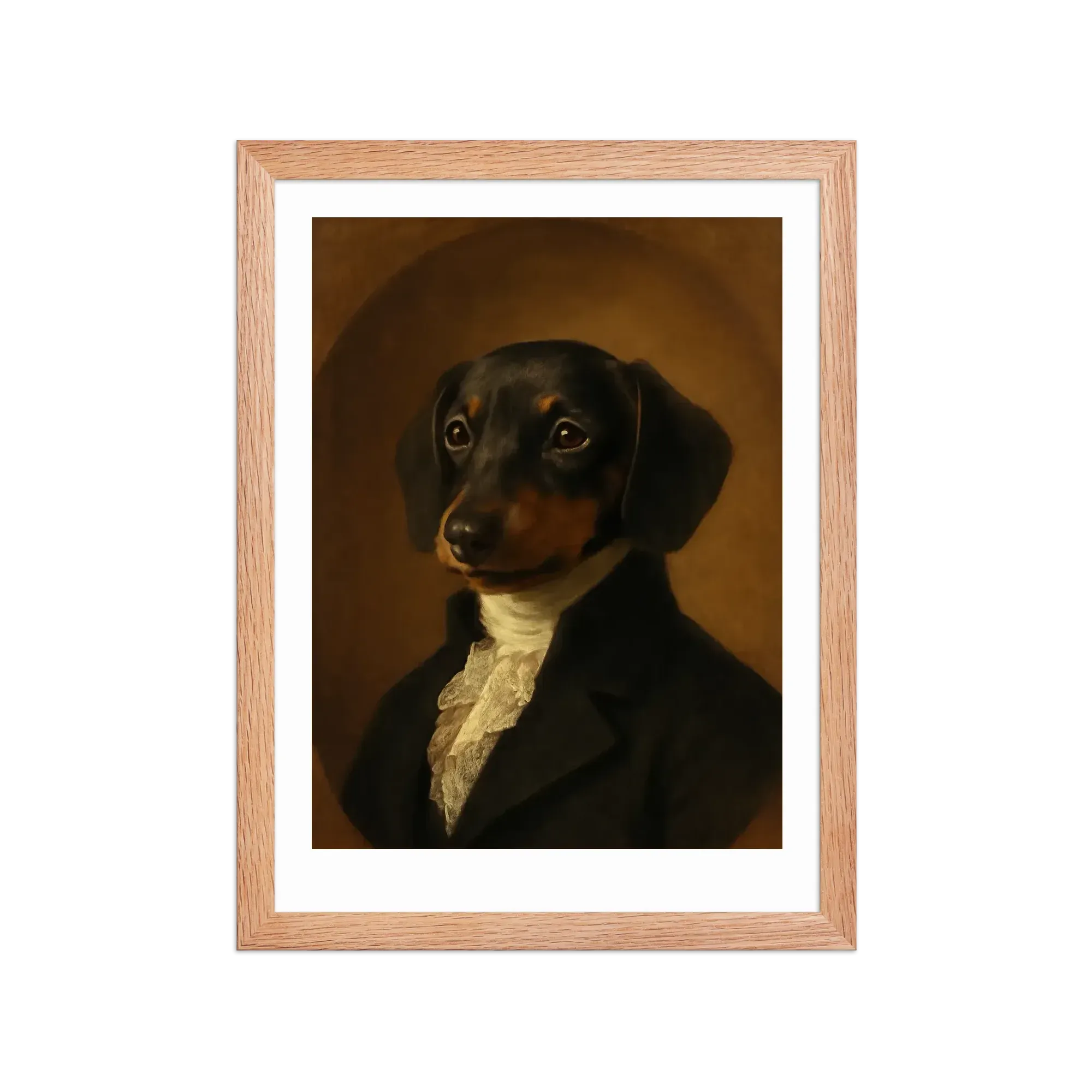 Dachshund custom portrait example