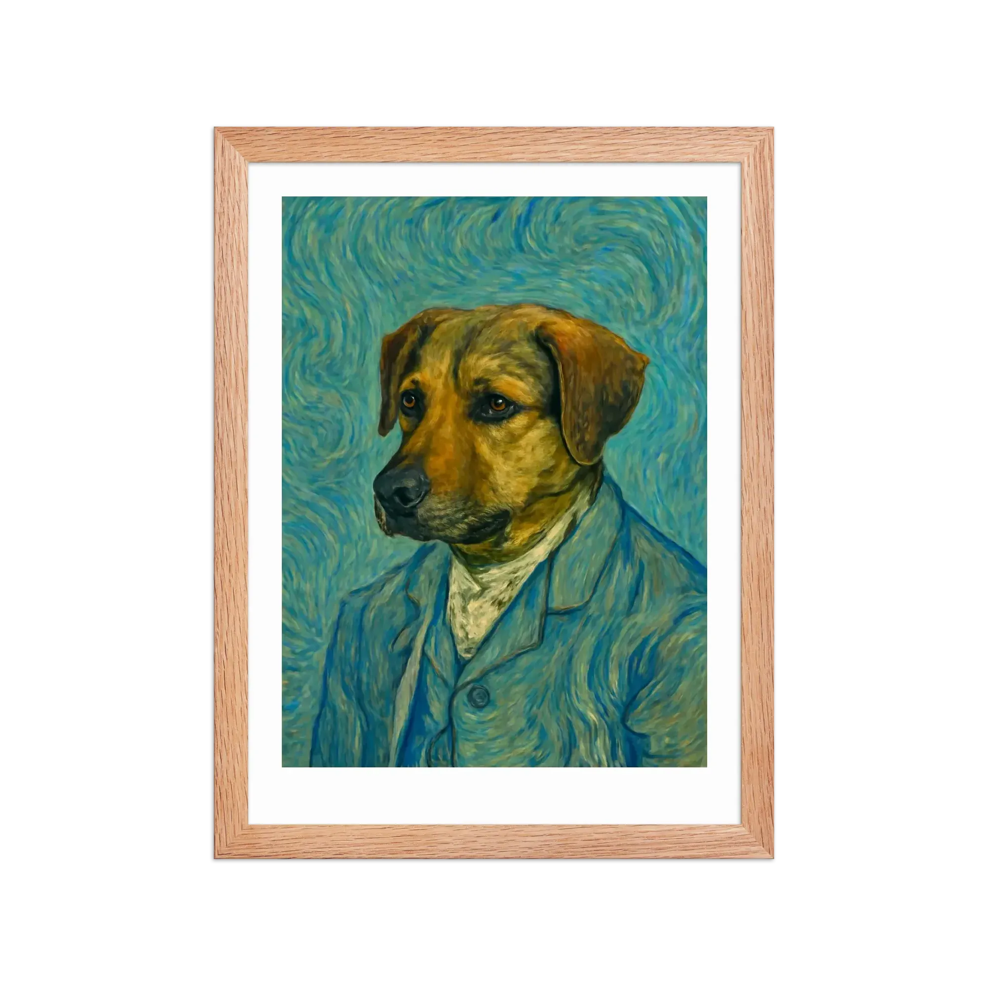 German Shepherd custom portrait example