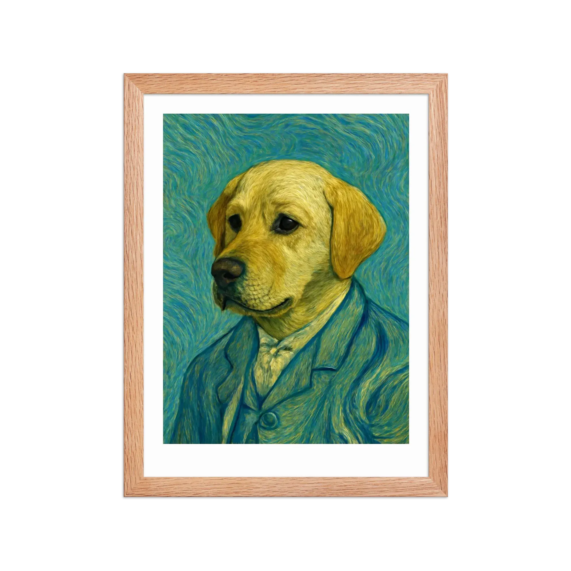 Labrador Retriever custom portrait example